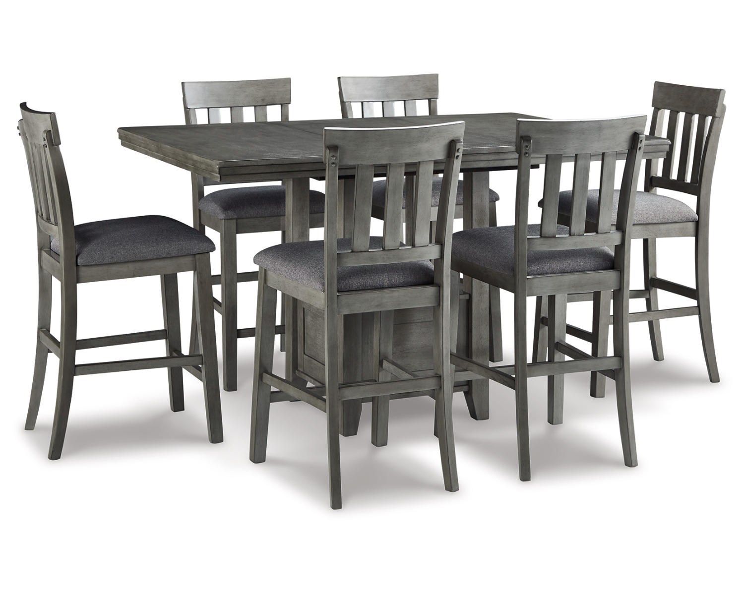 Hallanden Counter Height Dining Table and 6 Barstools