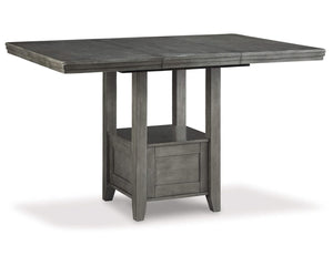 Mesa de comedor Hallanden de altura de mostrador y 6 taburetes
