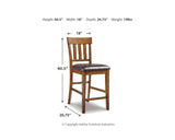 Ralene Counter Height Dining Table and 6 Barstools