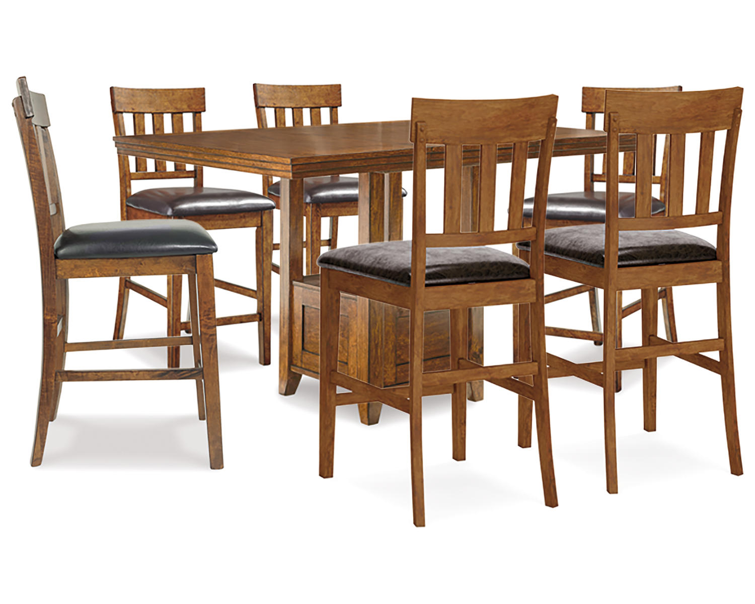 Ralene Counter Height Dining Table and 6 Barstools