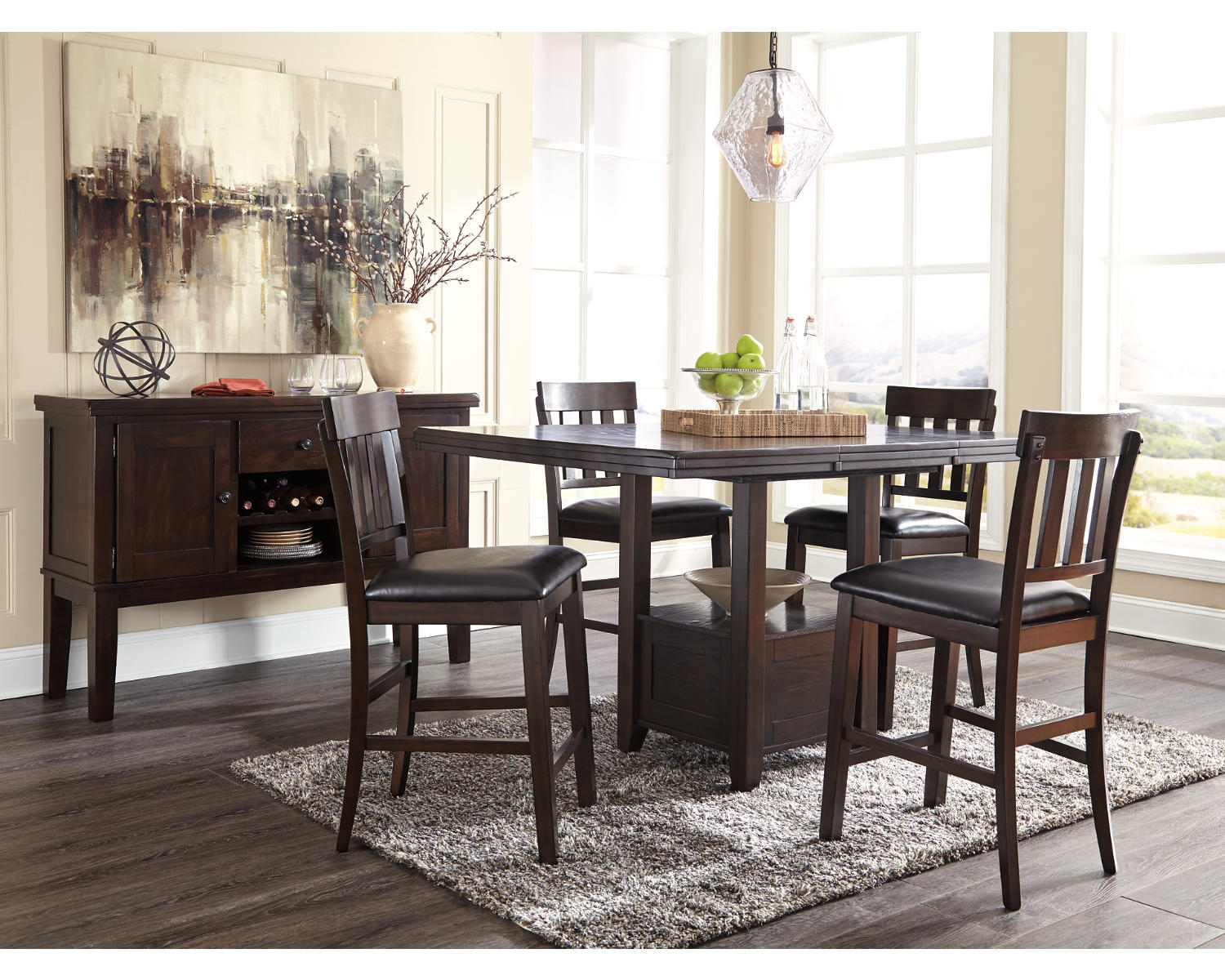Haddigan Counter Height Dining Extension Table