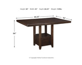 Haddigan Counter Height Dining Extension Table