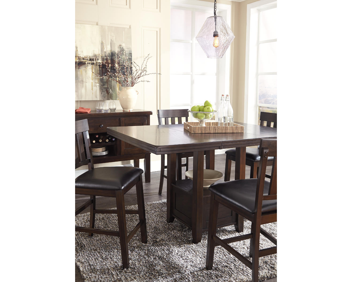 Haddigan Counter Height Dining Extension Table
