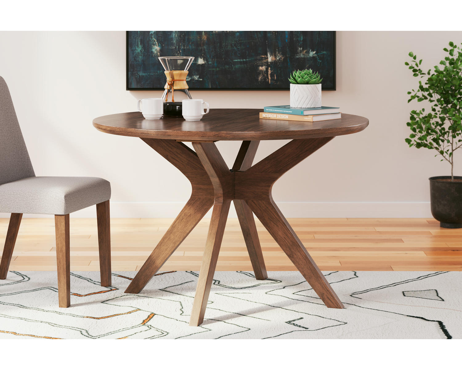 Lyncott Dining Table and 4 Chairs