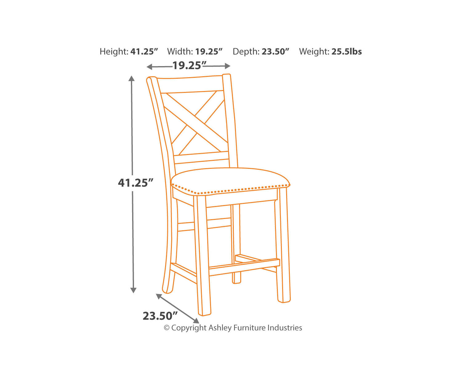 Moriville Counter Height Dining Table and 6 Barstools