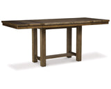 Mesa de comedor de altura de mostrador Moriville y 4 taburetes
