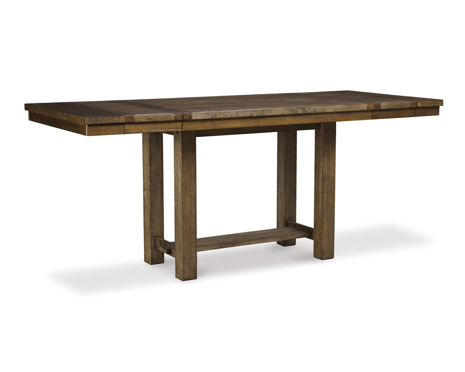 Moriville Counter Height Dining Table with 4 Barstools, Bench, and Server