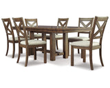 Mesa de comedor Moriville y 6 sillas