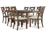 Mesa de comedor Moriville y 8 sillas