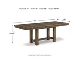 Mesa extensible de comedor Moriville