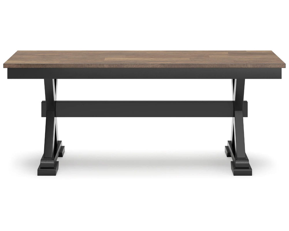 Mesa de comedor Wildenauer, 2 sillas y 2 bancos