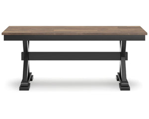 Mesa de comedor Wildenauer, 2 sillas y 2 bancos