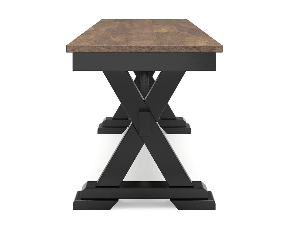 Mesa de comedor Wildenauer, 2 sillas y 2 bancos