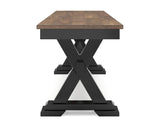 Mesa de comedor Wildenauer, 2 sillas y 2 bancos