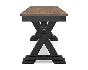 Mesa de comedor Wildenauer, 2 sillas y 2 bancos