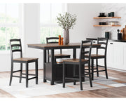 Wildenauer Counter Height Dining Table and 4 Barstools