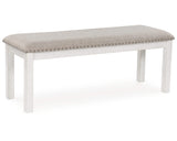 Mesa de comedor Robbinsdale, 4 sillas y banco