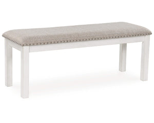Mesa de comedor Robbinsdale, 4 sillas y banco