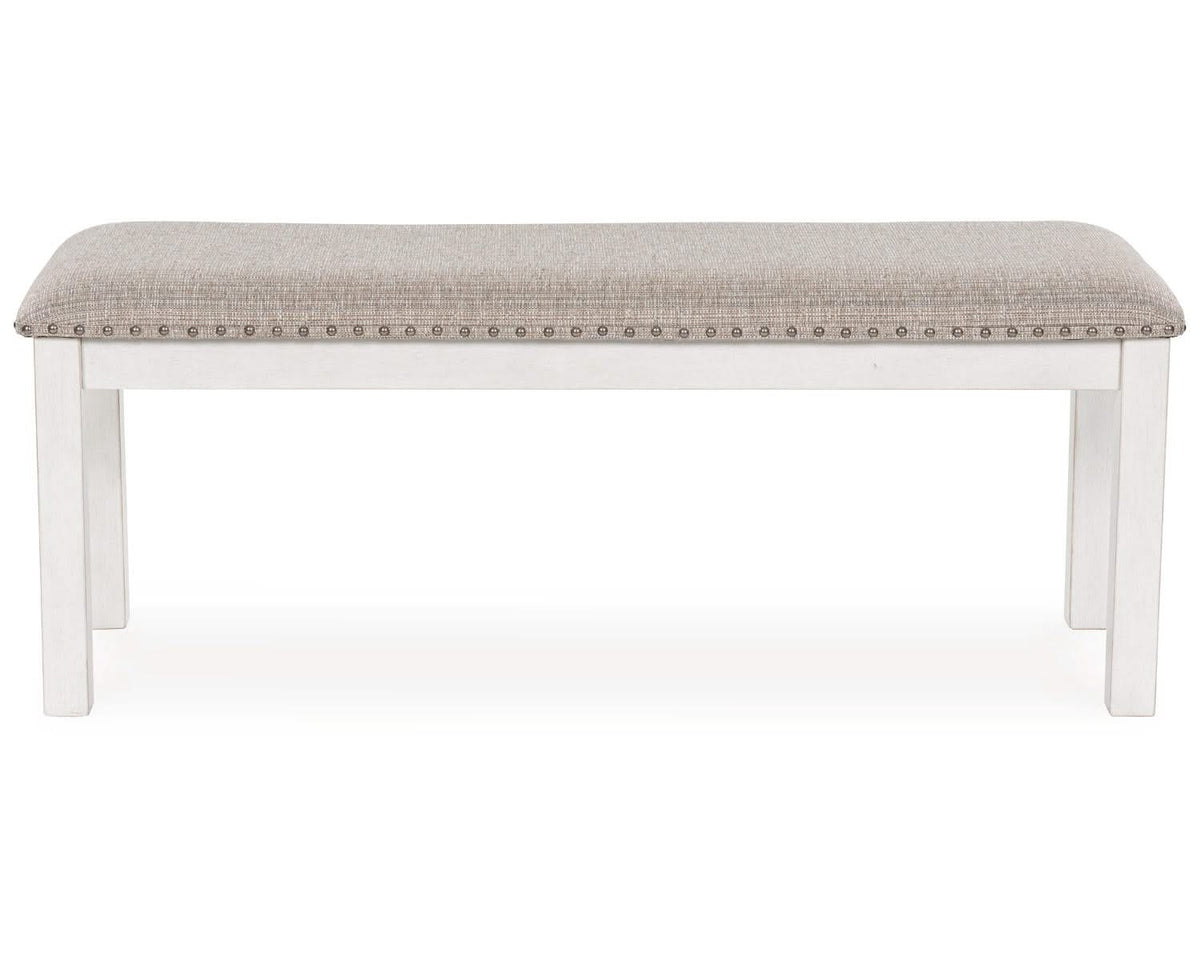Mesa de comedor Robbinsdale, 4 sillas y banco