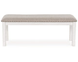 Mesa de comedor Robbinsdale, 4 sillas y banco