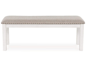 Mesa de comedor Robbinsdale, 4 sillas y banco