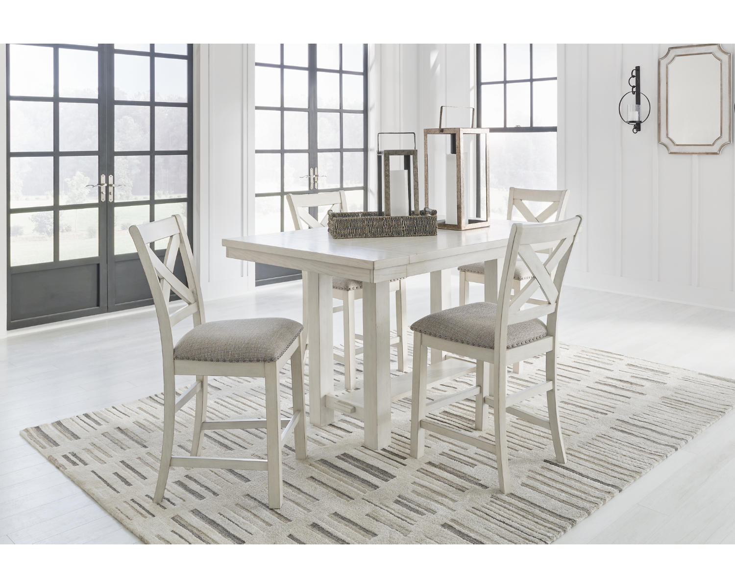 Robbinsdale Counter Height Dining Table and 4 Barstools