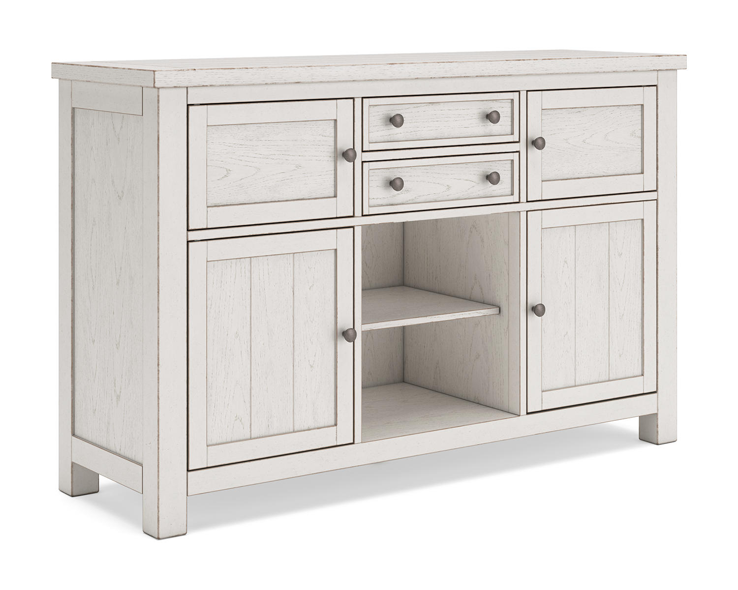 Robbinsdale Counter Height Dining Table, 2 Barstools, Bench and Server