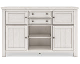 Robbinsdale Counter Height Dining Table, 2 Barstools, Bench and Server