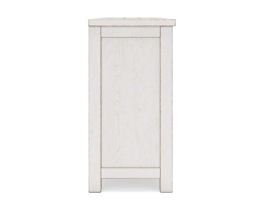 Robbinsdale Counter Height Dining Table, 2 Barstools, Bench and Server