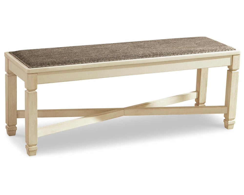 Bolanburg Dining Table, 4 Chairs, Bench, Server and Display Cabinet