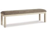 Mesa de comedor Bolanburg, 6 sillas y banco