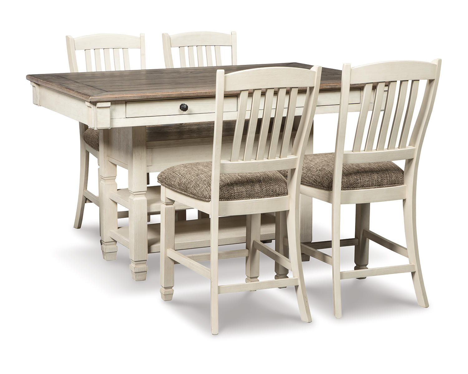 Bolanburg Counter Height Dining Table with 4 Barstools