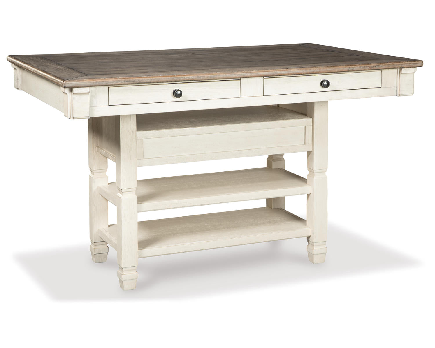 Bolanburg Counter Height Dining Table and 6 Barstools with Server