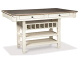 Mesa de comedor Bolanburg de altura de mostrador con 6 taburetes