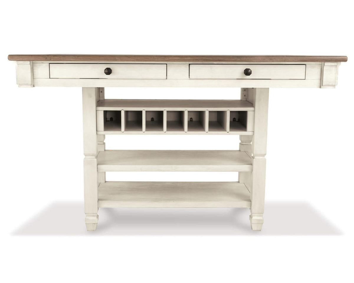 Mesa de comedor Bolanburg de altura de mostrador con 6 taburetes