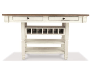 Mesa de comedor Bolanburg de altura de mostrador con 6 taburetes