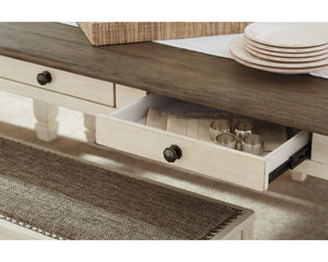 Bolanburg Dining Table with 2 Chairs and 2 Benches