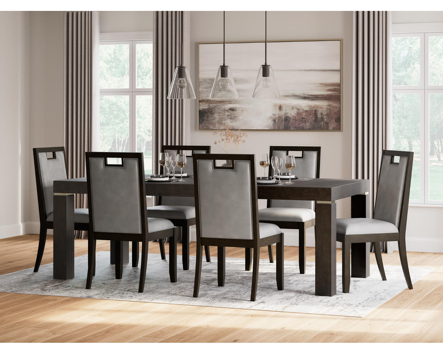 Hyndell Dining Table and 6 Chairs