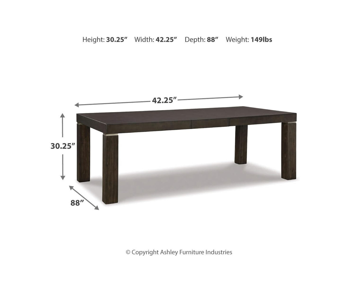 Mesa de comedor Hyndell y 6 sillas