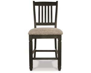Mesa de comedor de altura de mostrador Tyler Creek y dos taburetes