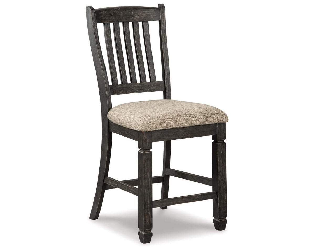 Mesa de comedor de altura de mostrador Tyler Creek y dos taburetes