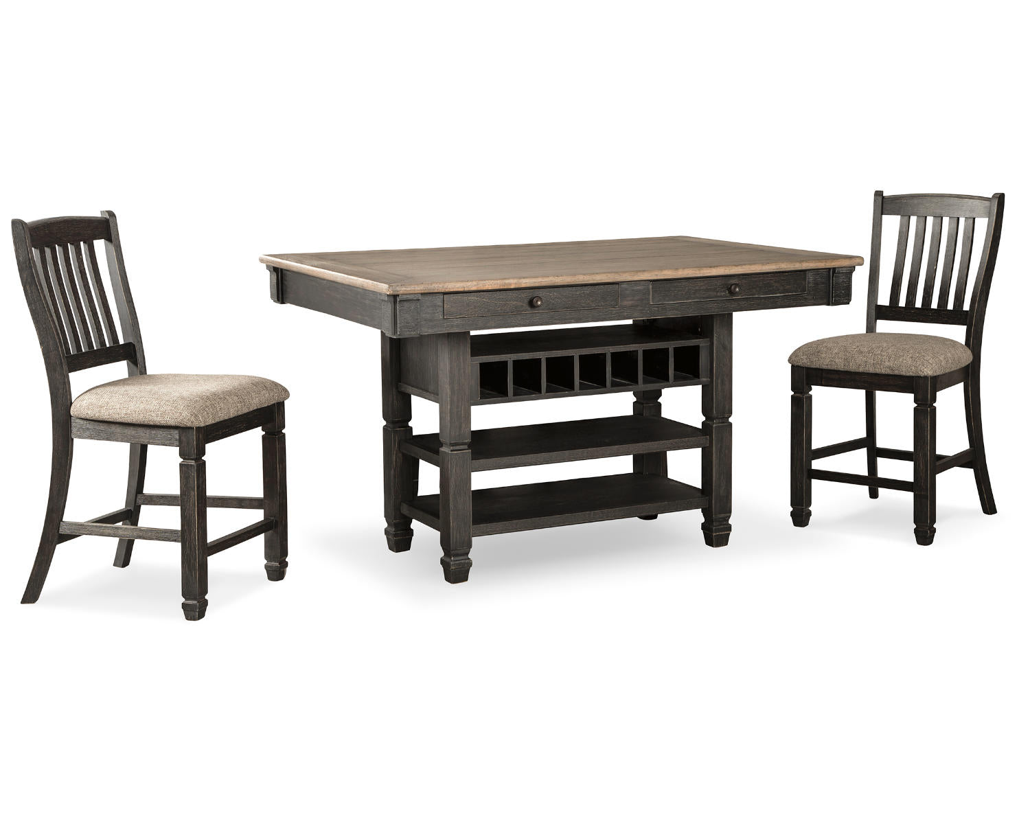 Tyler Creek Counter Height Dining Table and 2 Barstools