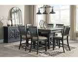 Tyler Creek Counter Height Dining Table and 6 Barstools