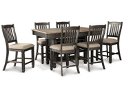 Tyler Creek Counter Height Dining Table and 6 Barstools