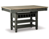 Mesa de comedor de altura de mostrador Tyler Creek con 4 taburetes