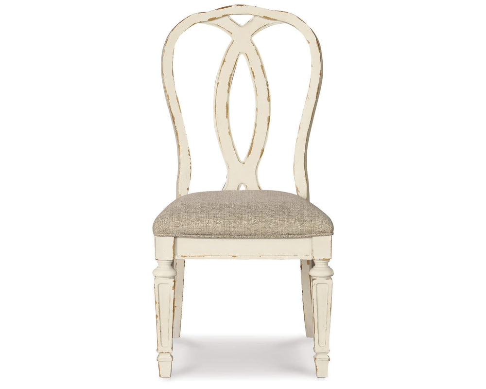 Realyn Dining Table and 6 Chairs with Server