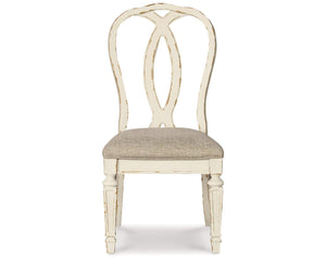 Realyn Dining Table and 6 Chairs with Server