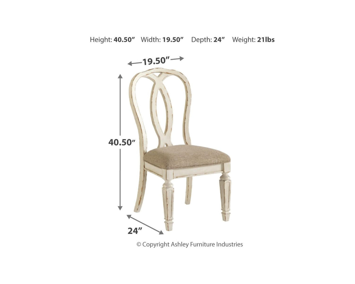 Realyn Dining Table and 4 Chairs