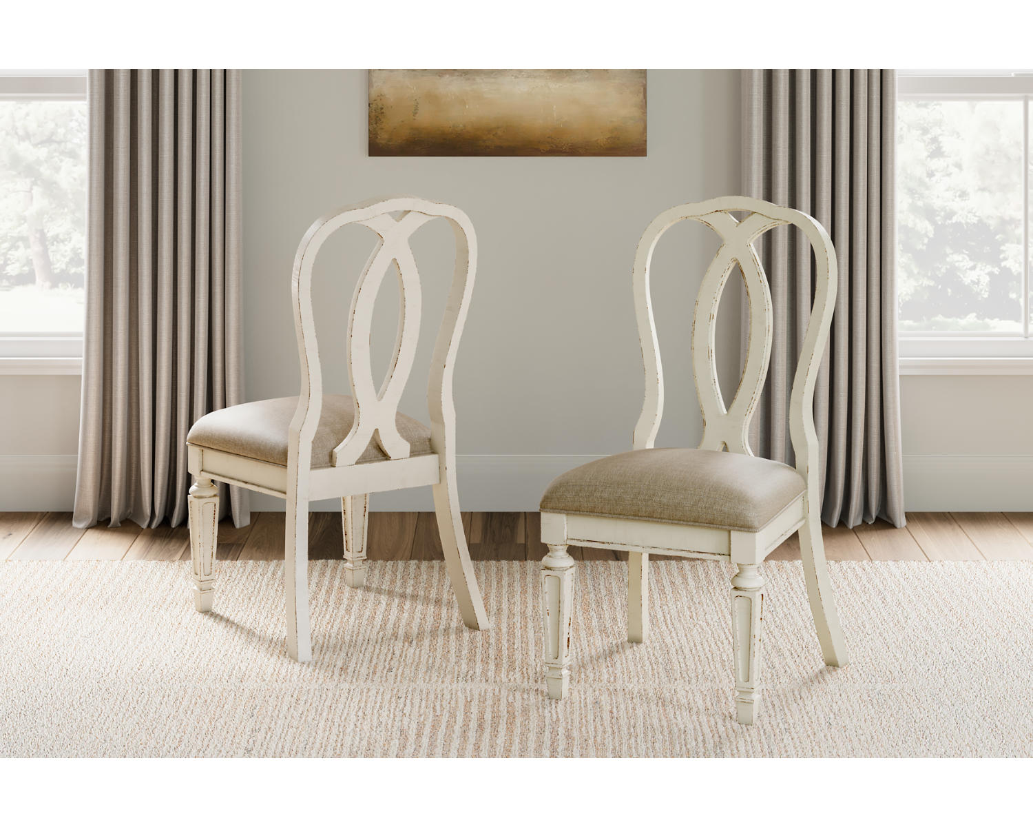 Realyn Dining Table and 4 Chairs