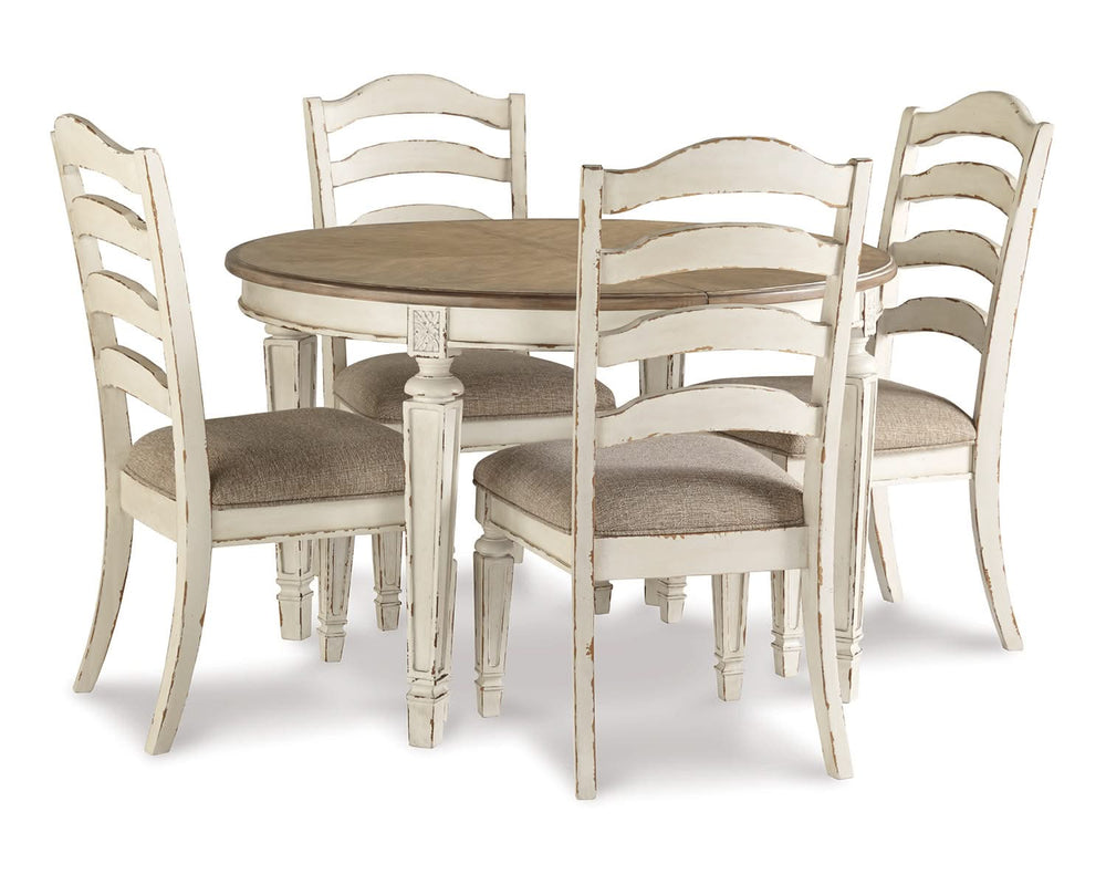 Realyn Dining Table and 4 Chairs
